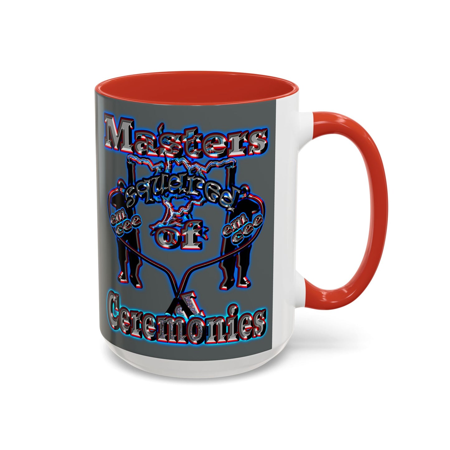 em cee squared - Accent Mug (dark grey)