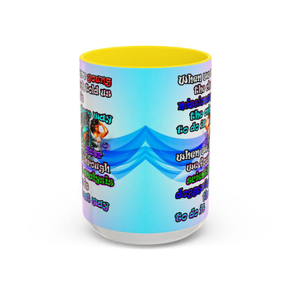 doggystyle - Accent Mug (light blue-pink wave)