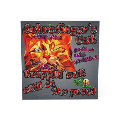 schrodinger's cat - note cube (grey-light grey)