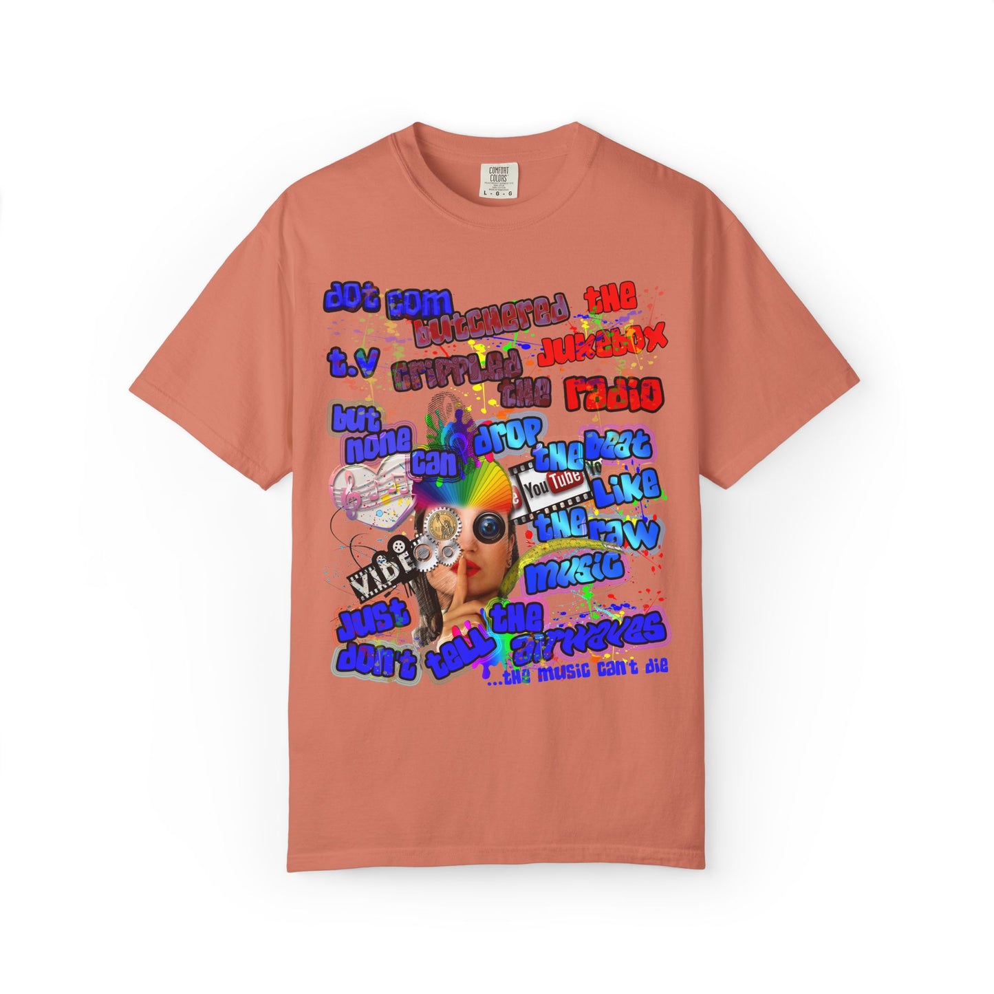 drop the beat - Unisex Garment-Dyed T-shirt