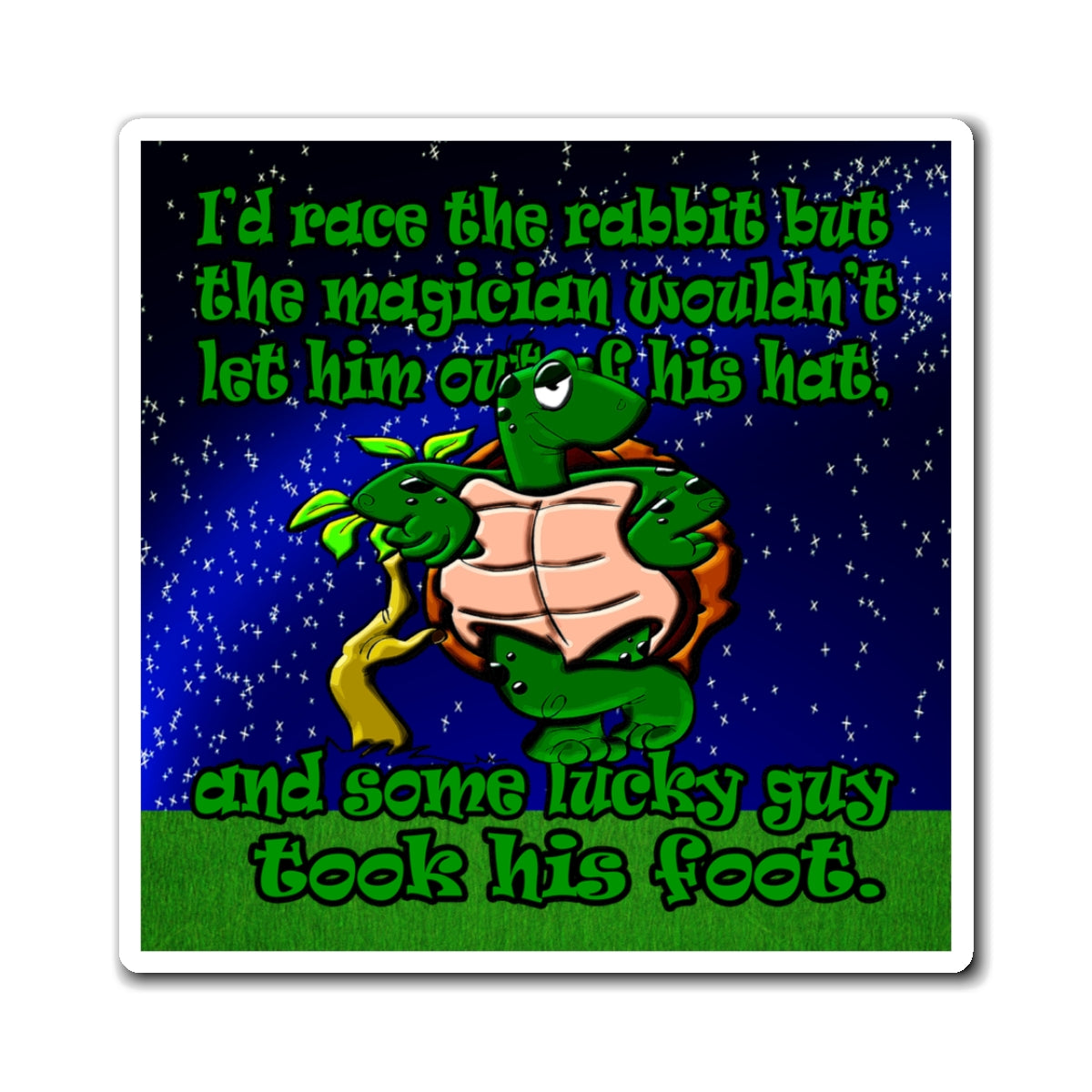 turtle race - Magnets - ('snoops' background)