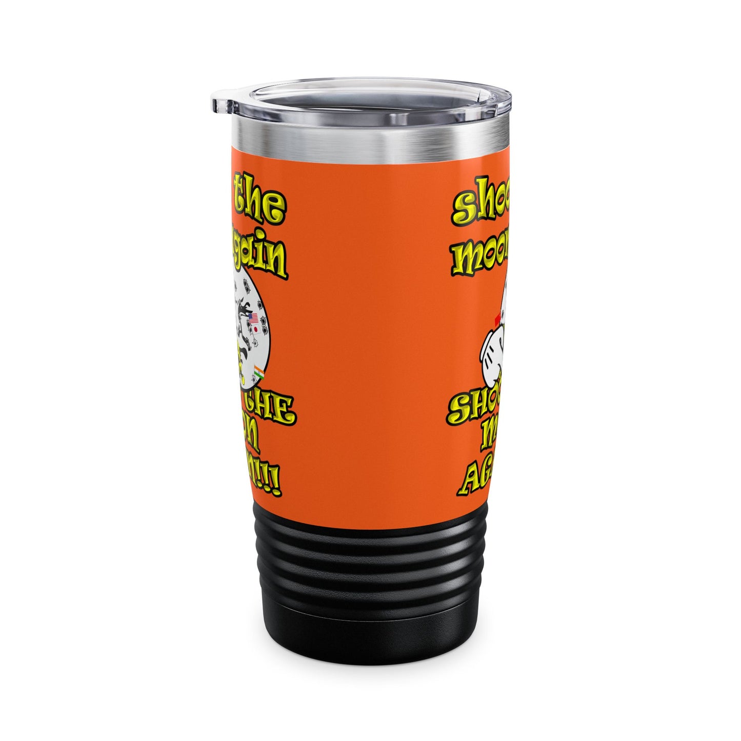 shoot the moon again - Ringneck Tumbler, 20oz (orange)