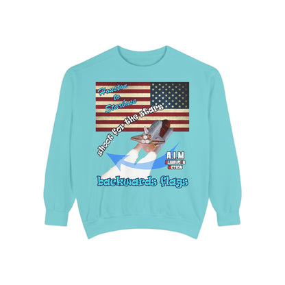 shoot for the stars - Unisex Garment-Dyed Sweatshirt