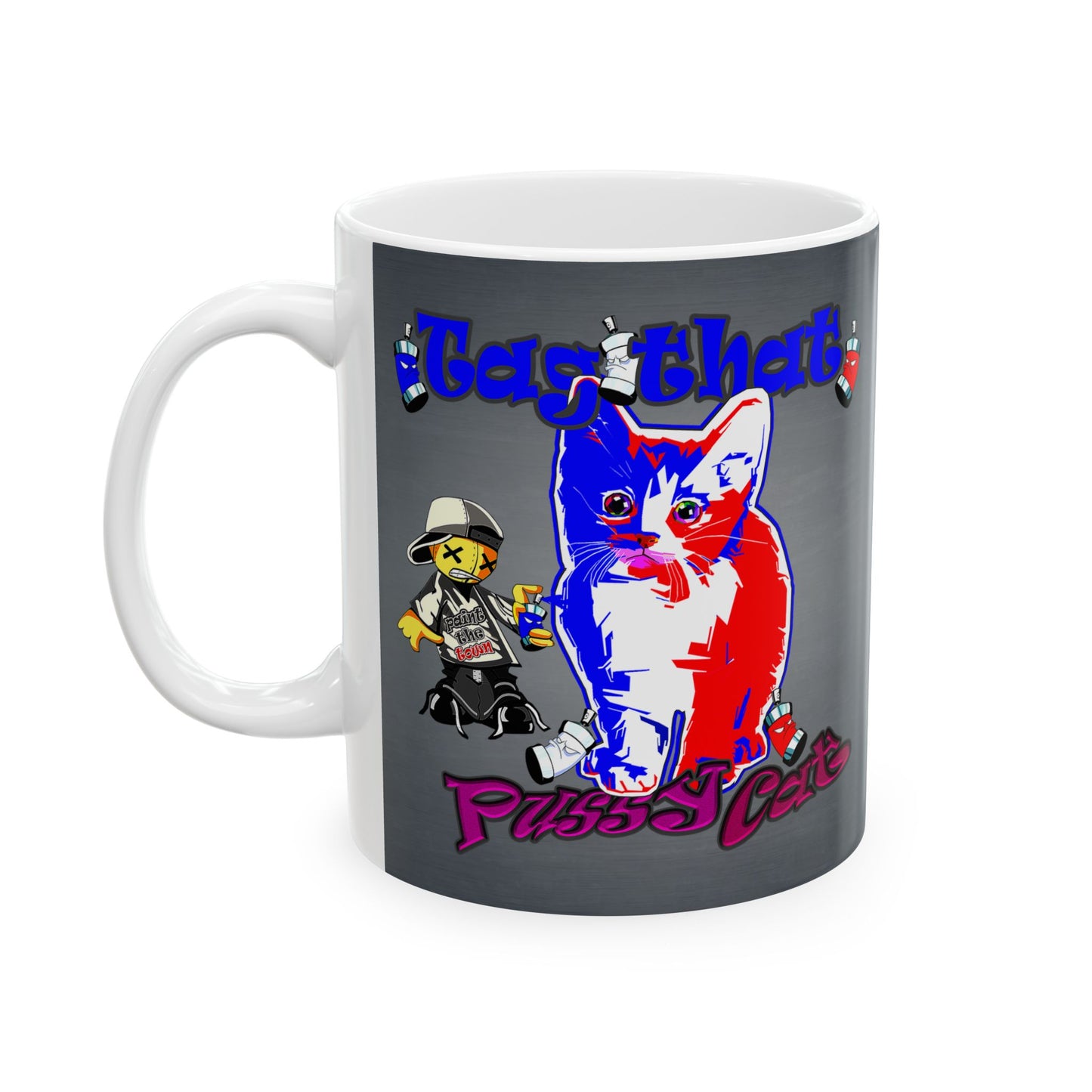 tag that - White Mug (grey-light grey)