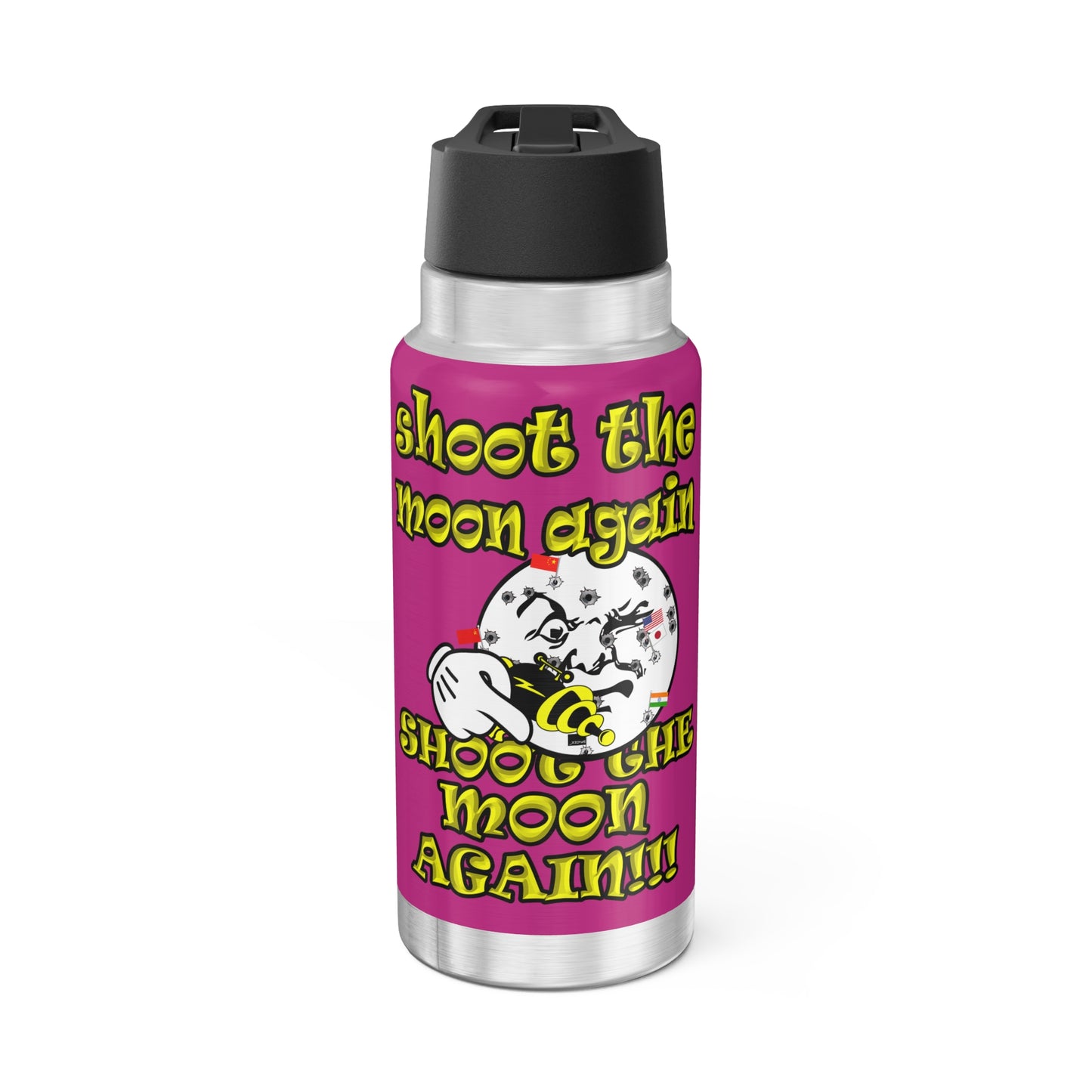 shoot the moon again - Gator Tumbler, 32oz (pink)