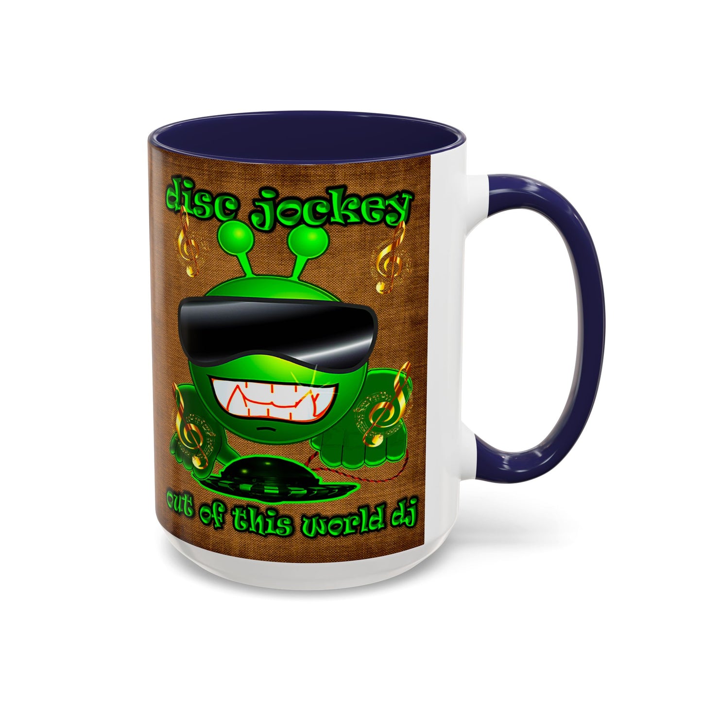 disc jockey - Accent Mug (brown papyrus)