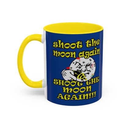 shoot the moon again - Accent Mug (dark blue)