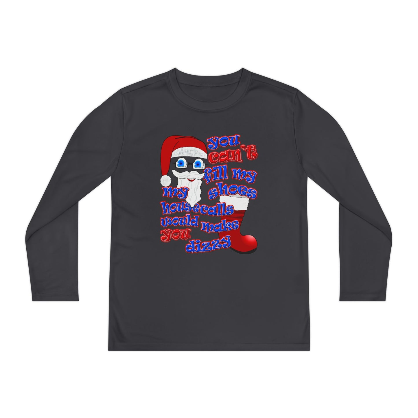 santa's shoes - Youth Long Sleeve Competitor Tee