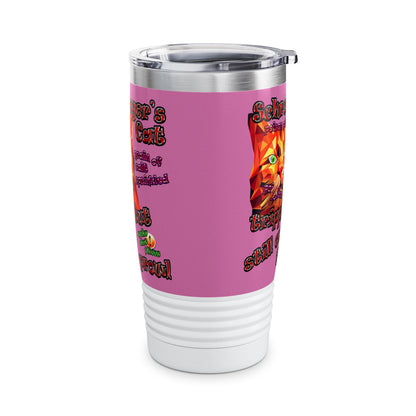 schrodinger's cat - Ringneck Tumbler, 20oz (light pink)