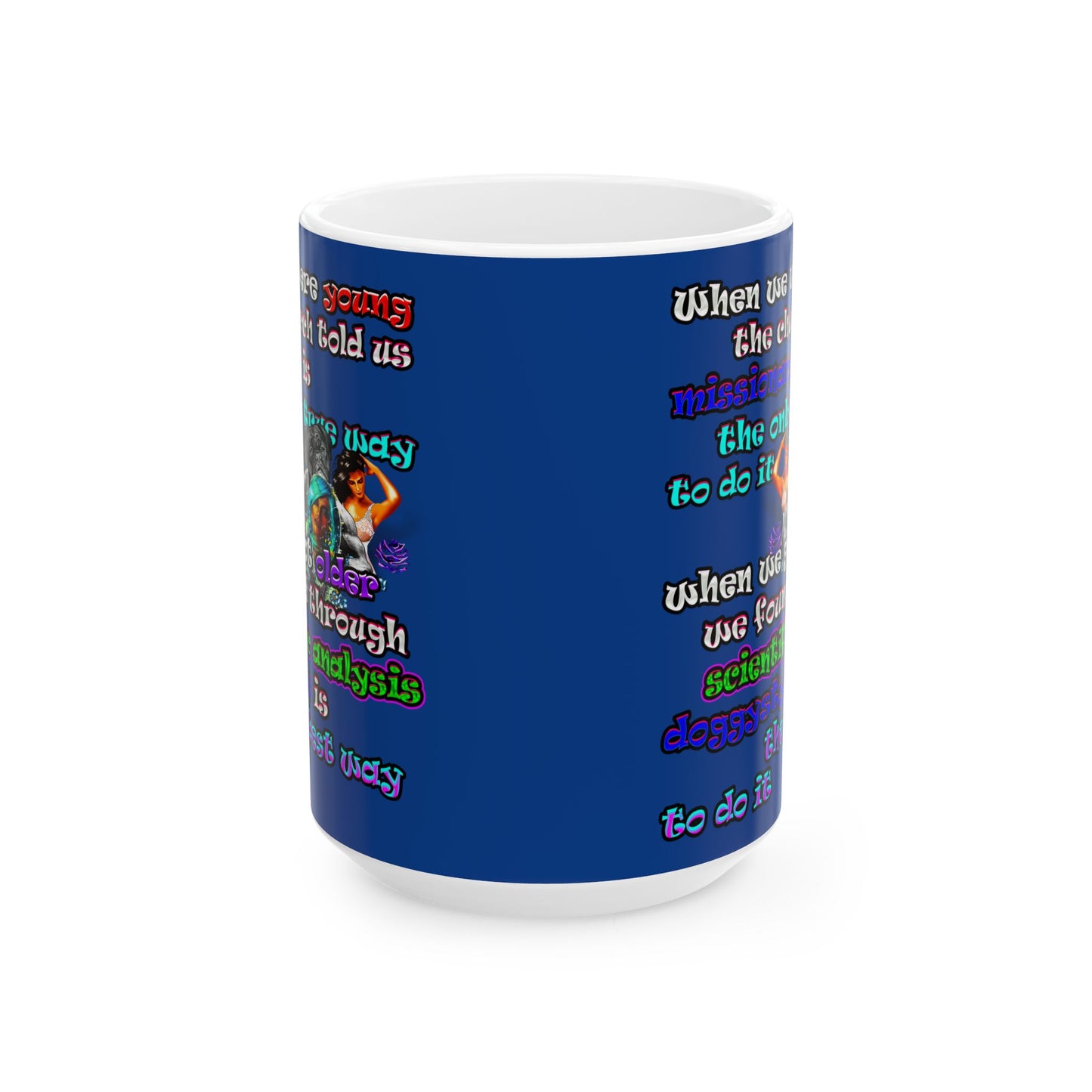 doggystyle - White Mug (dark blue)