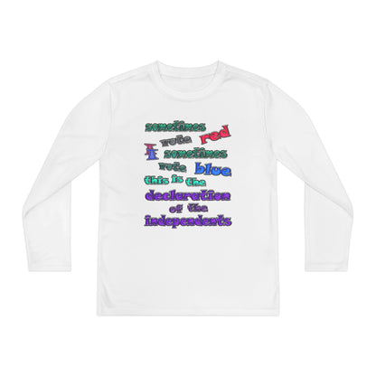 declaration of the independents - Youth Long Sleeve Competitor Tee