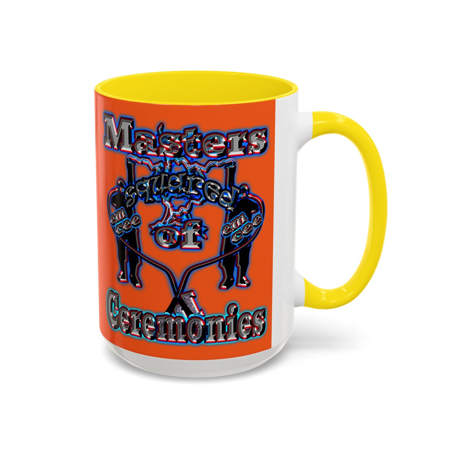 em cee squared - Accent Mug (orange)