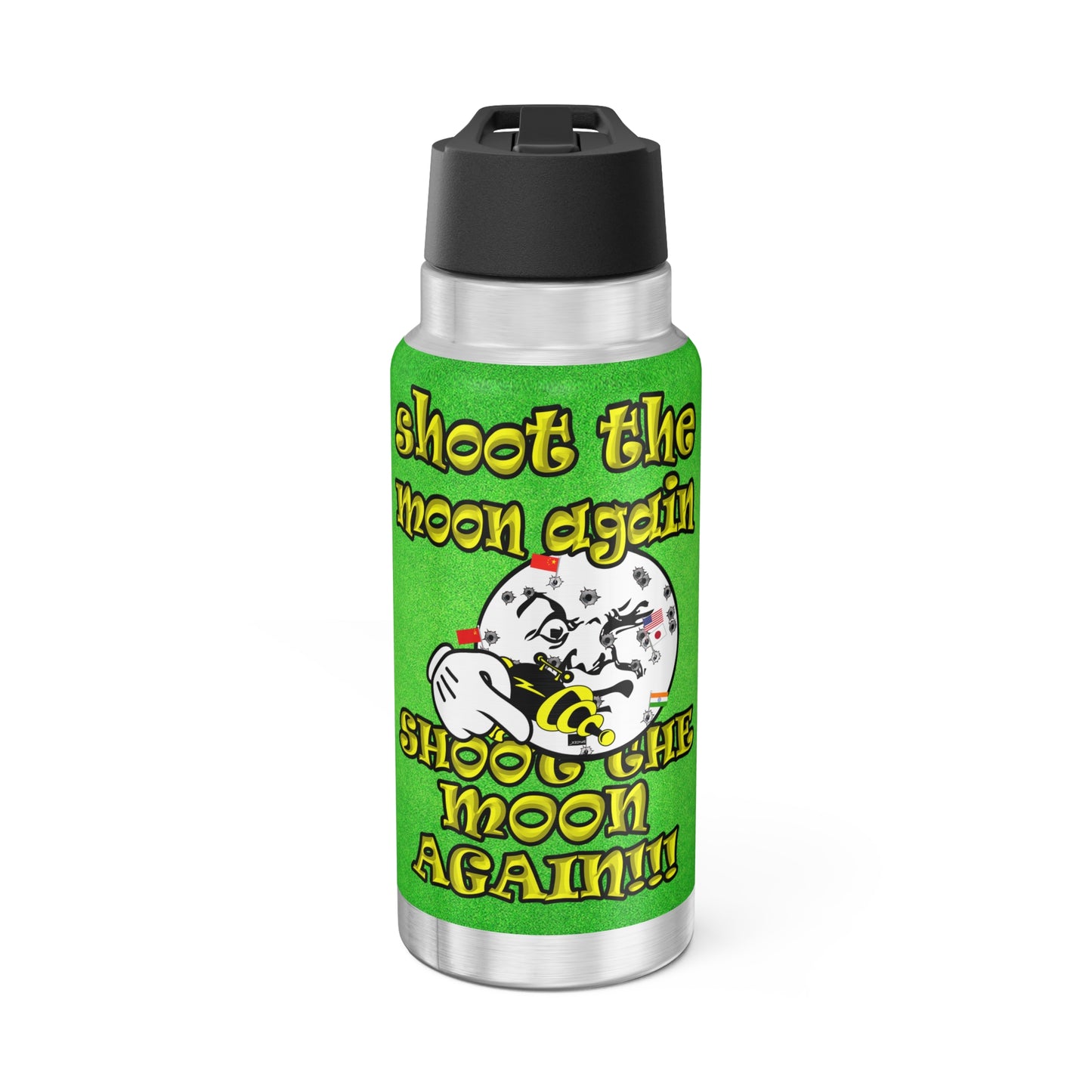 shoot the moon again - Gator Tumbler, 32oz  (green turf)