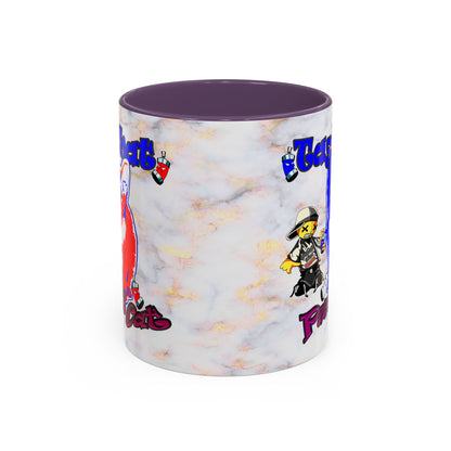 tag that - Accent Mug (white marble)