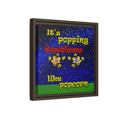 popping like popcorn - framed canvas art ('snoops' background)