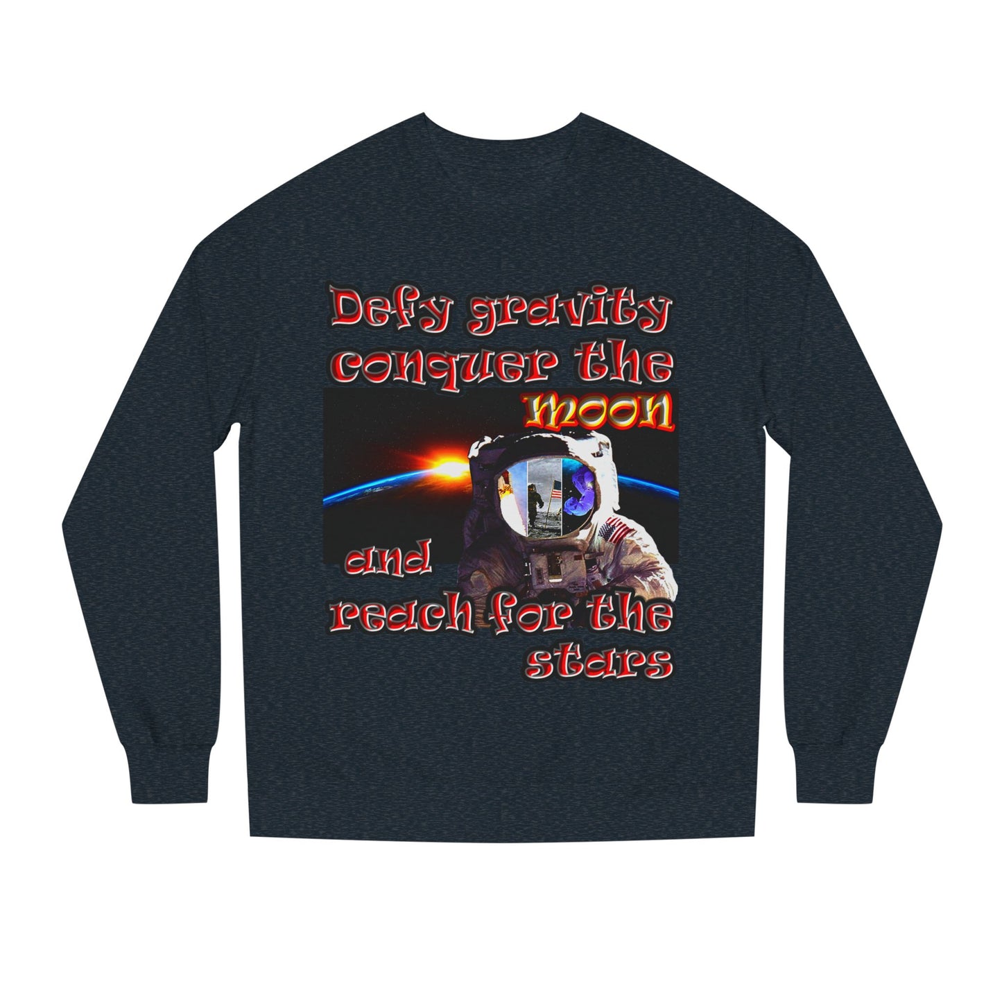 defy conquer reach - Unisex Crew Neck Sweatshirt
