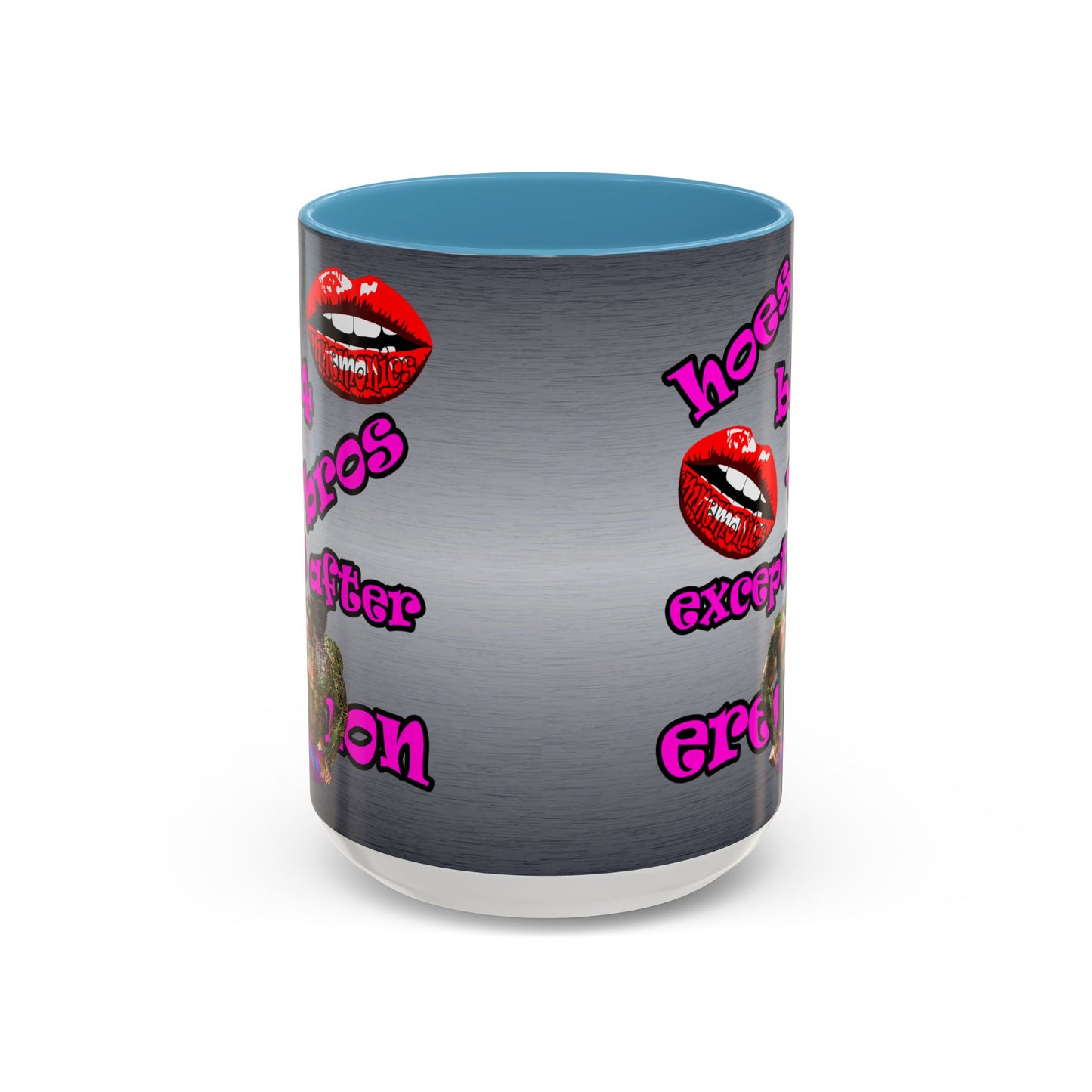 hoes b4 bros - Accent Mug (brushed nickel)