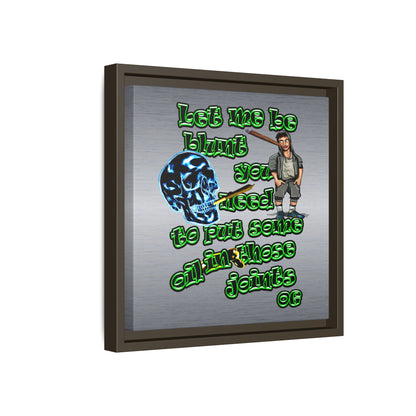 og - framed canvas art (brushed nickel)