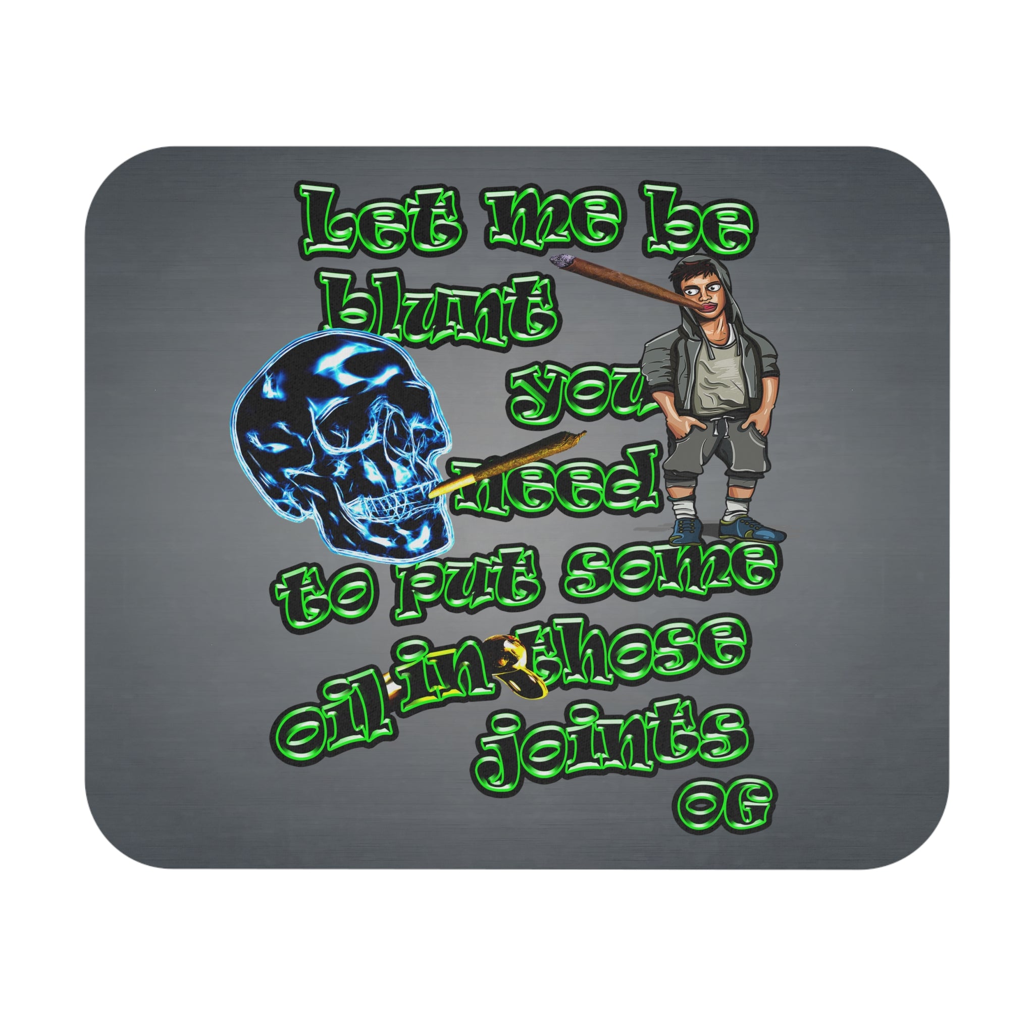 og - Mouse Pad (Rectangle) (grey-light grey)