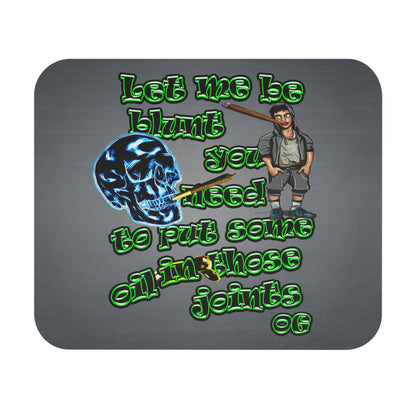 og - Mouse Pad (Rectangle) (grey-light grey)