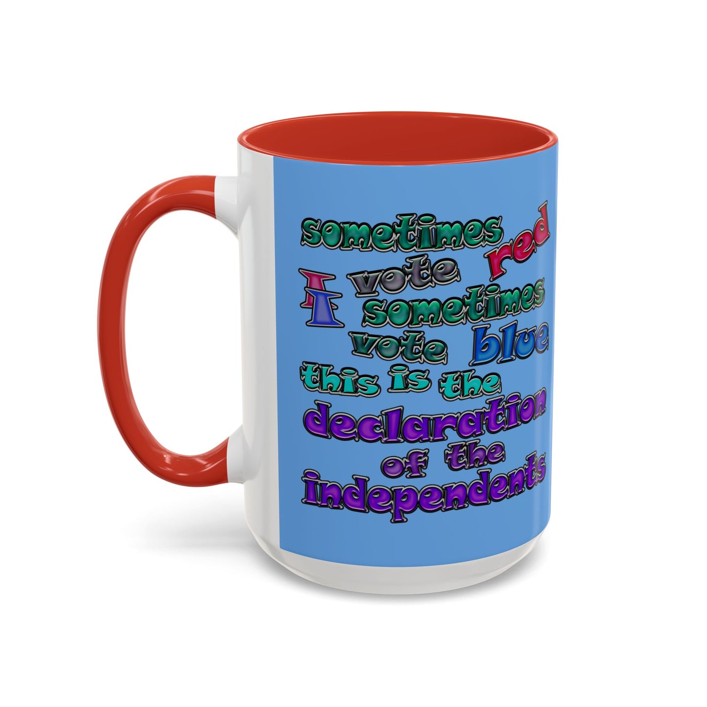 declaration of the independents - Accent Mug (light blue)