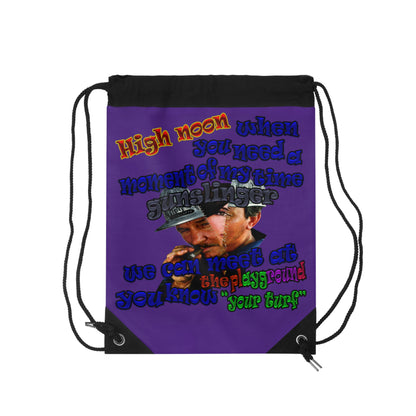high noon - Drawstring Bag (purple)