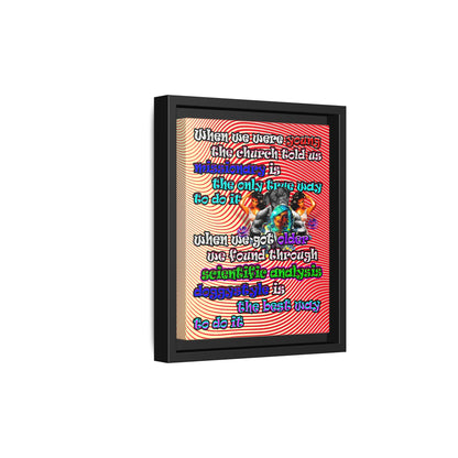 doggystyle - framed canvas art (yellow-orange wave)