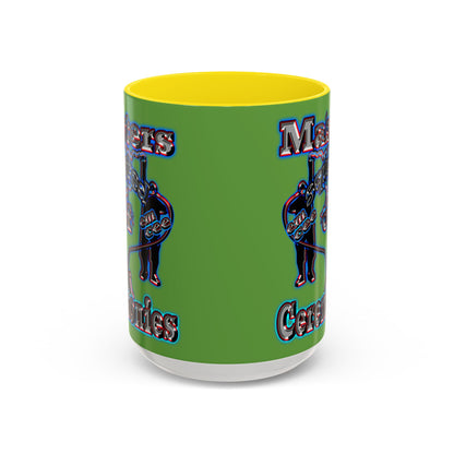 em cee squared - Accent Mug (green)
