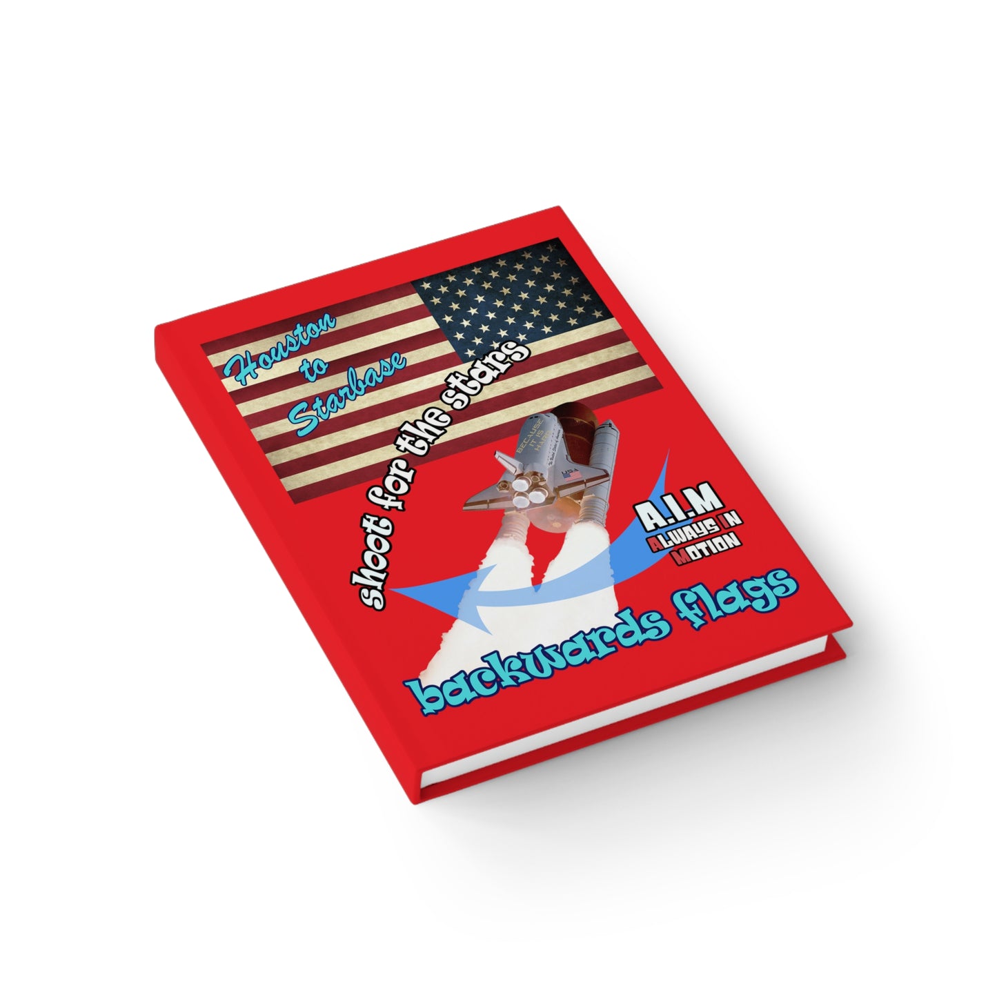 shoot for the stars - journal-blank (red)