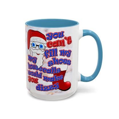 santa's shoes - Accent Mug (white marble)