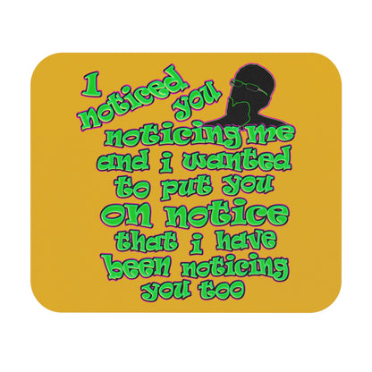 noticed you noticing - Mouse Pad (Rectangle) (yellow)