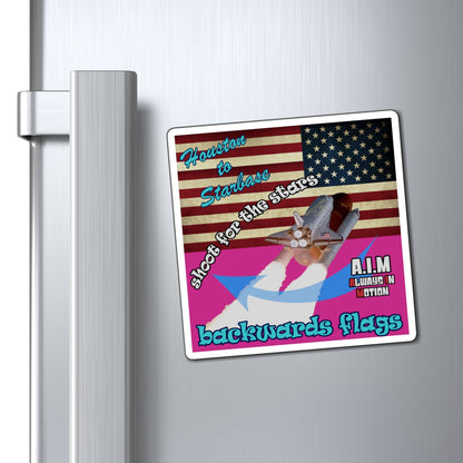 shoot for the stars - Magnets - (pink)