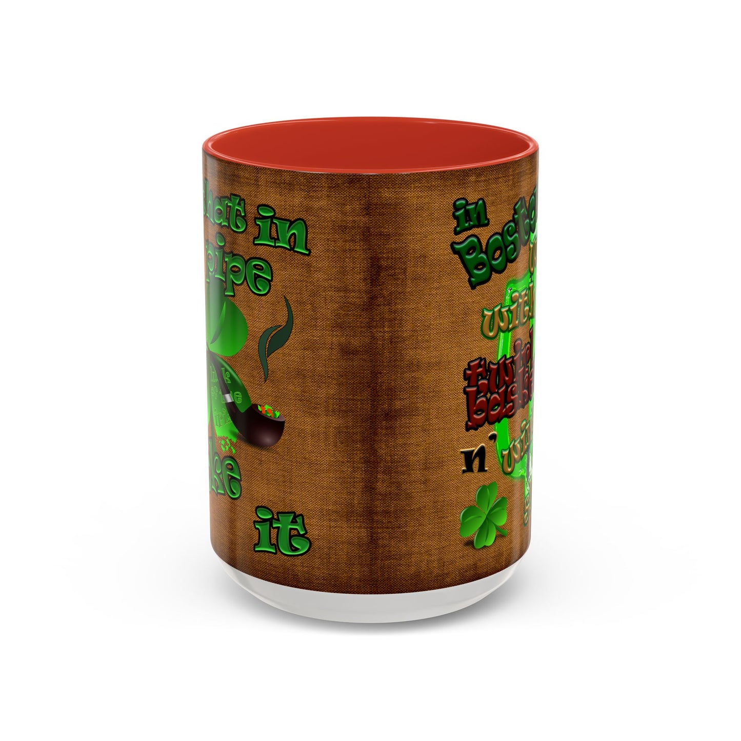 celtics logo - Accent Mug (brown papyrus)