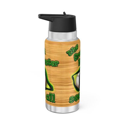 green monster - Gator Tumbler, 32oz  (butterscotch wood finish)