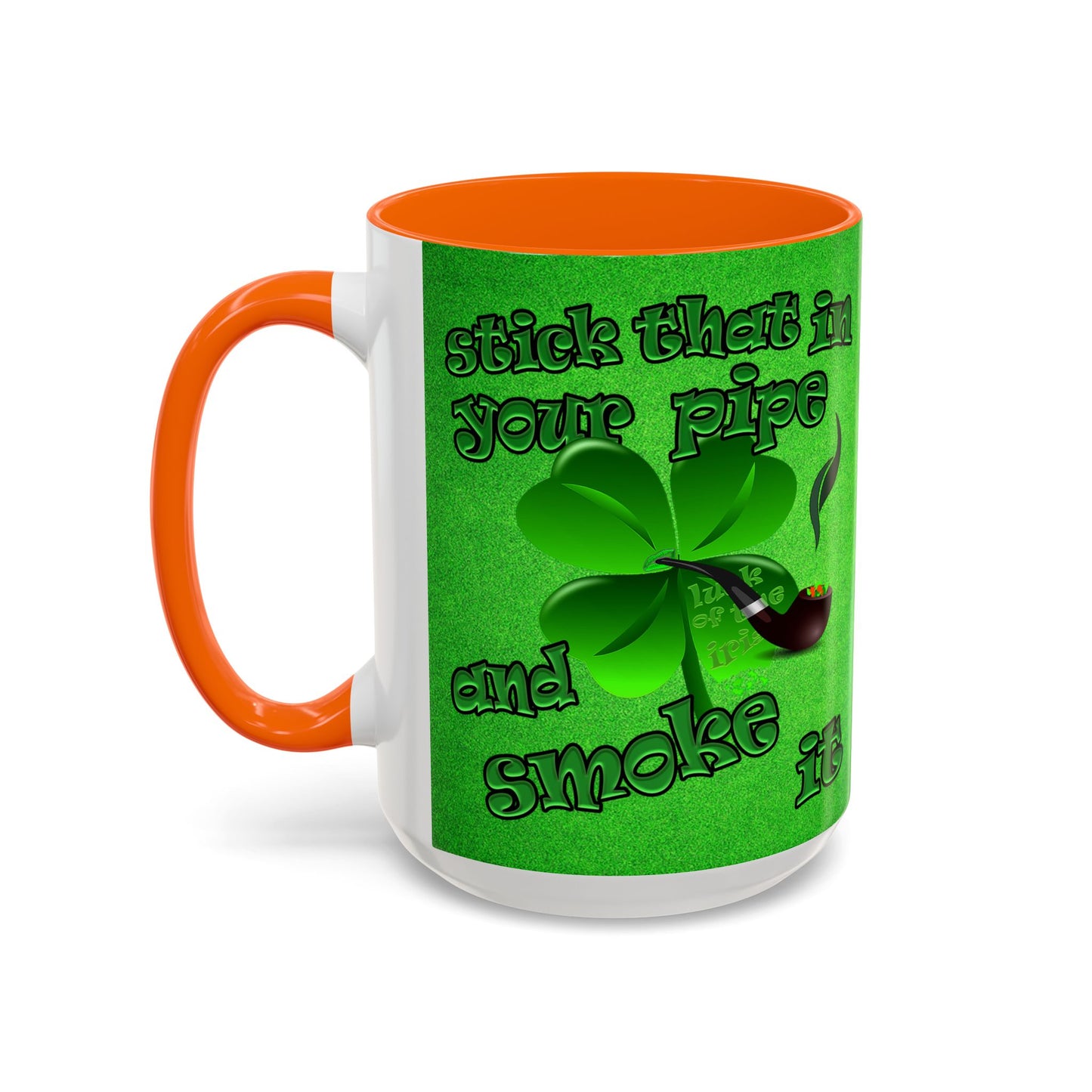 celtics logo - Accent Mug (green turf)