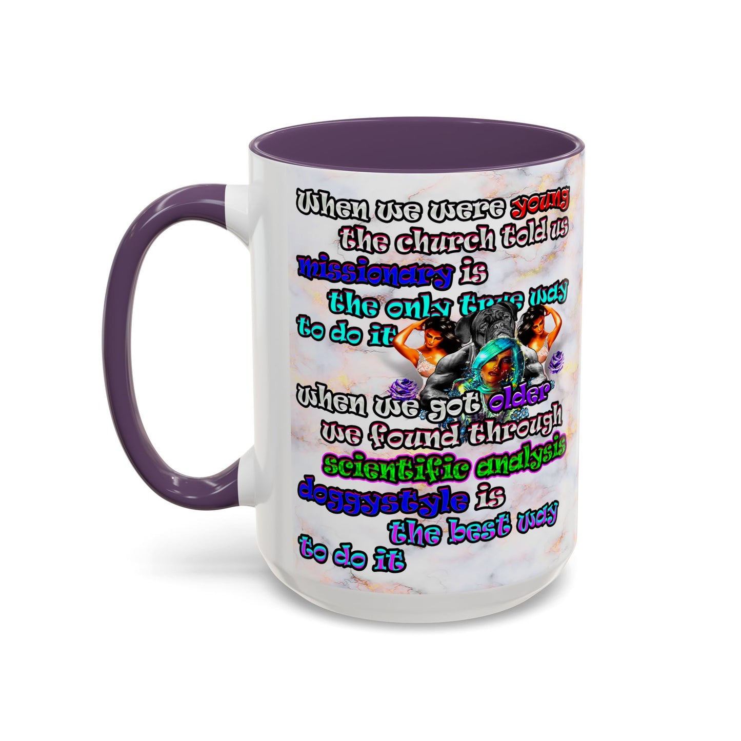doggystyle - Accent Mug (white marble)