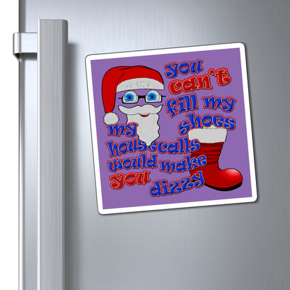 santa's shoes - Magnets - (light purple)