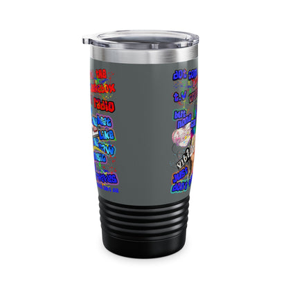 drop the beat - Ringneck Tumbler, 20oz (dark grey)