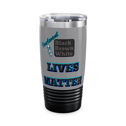 irrelevant - Ringneck Tumbler, 20oz (grey)
