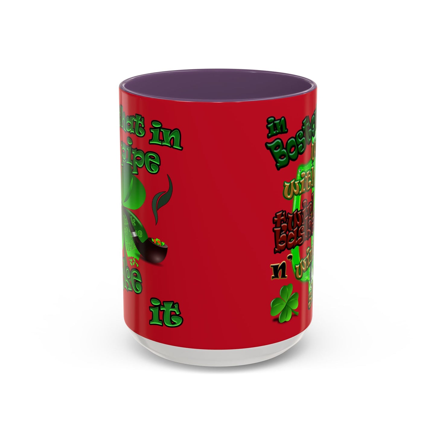 celtics logo - Accent Mug (dark red)