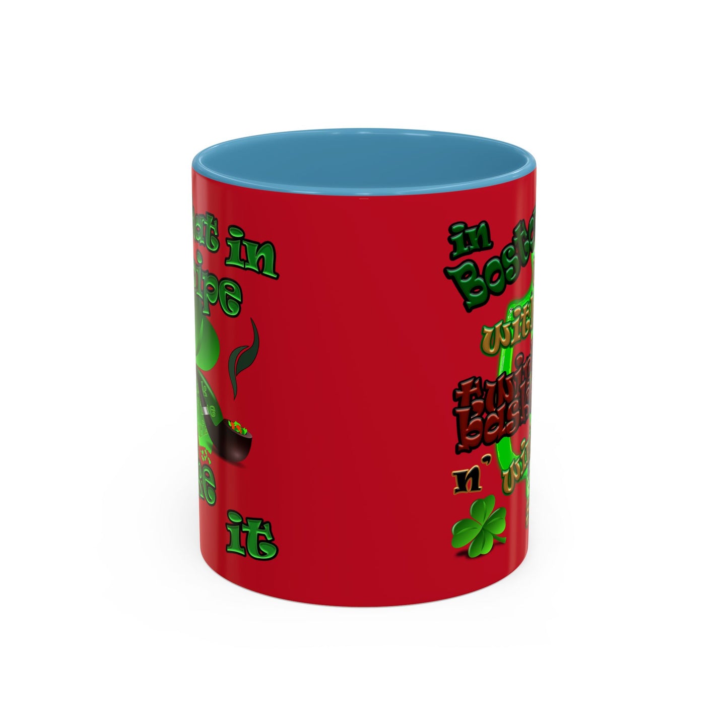 celtics logo - Accent Mug (dark red)