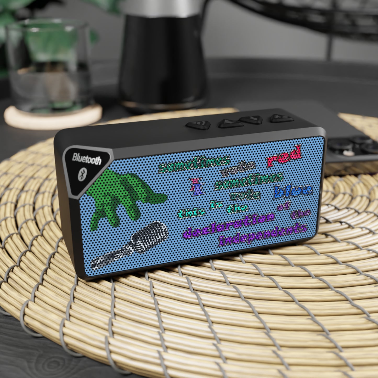 declaration of the independents - Jabba Bluetooth Speaker (light blue)