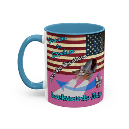 shoot for the stars - Accent Mug (light pink)