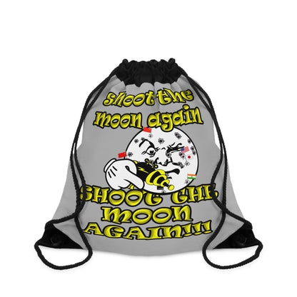 shoot the moon again - Drawstring Bag (light grey)