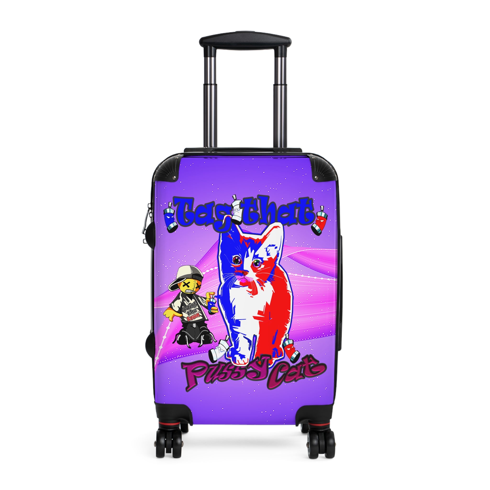 tag that - Suitcase (purple-pink wave)