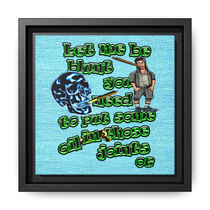 og - framed canvas art (faded blue)