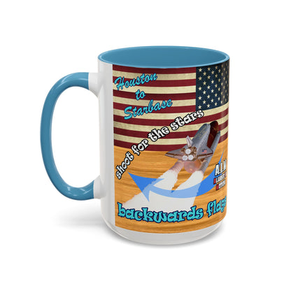 shoot for the stars - Accent Mug (butterscotch wood finish)