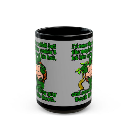turtle race - Black Mug (light grey)