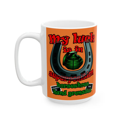 my luck - White Mug (crusta)