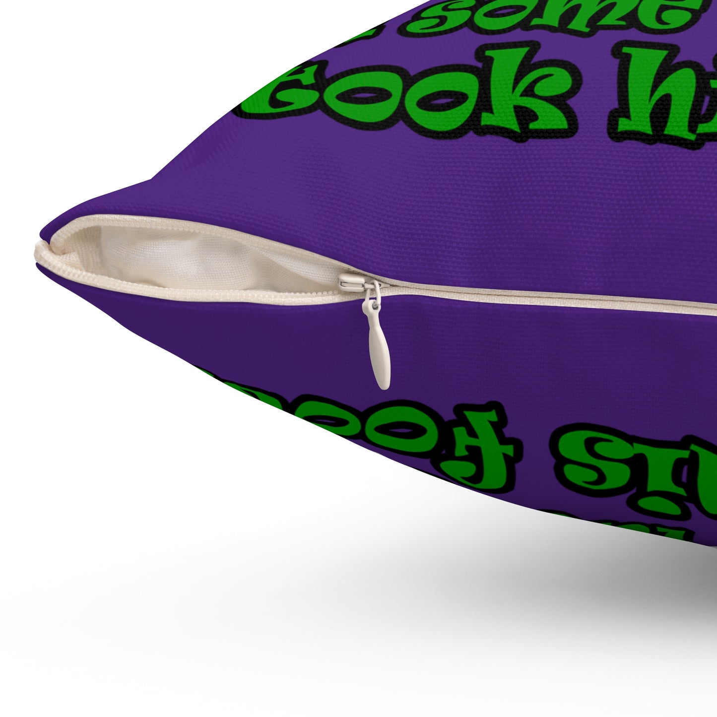 turtle race - Spun Polyester Square Pillow - (purple)